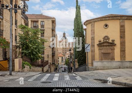 Ammira la cattedrale di Salamanca, Spagna, il 16 ottobre 2023 Foto Stock