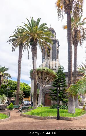 Iglesia de Nuestra Señora de la Peña de Francia (chiesa cattolica), Place de la Iglesia, città vecchia, Puerto de la Cruz, Tenerife, Isole Canarie, Spagna Foto Stock