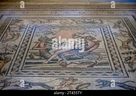 Mosaico della nascita di Afrodite. Villa Poseidone Antica Zeugama, II - III secolo d.C. Museo del mosaico Zeugma, Gaziantep, Turchia Foto Stock