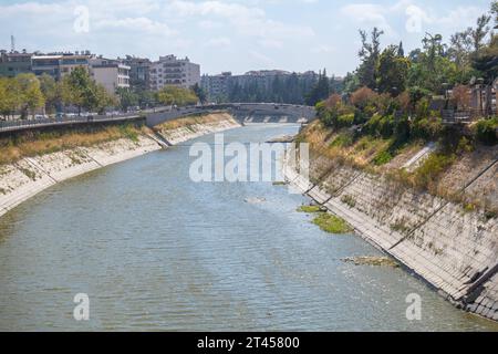 Fiume Orontes e dighe ad Antakya Hatay, Turchia Foto Stock