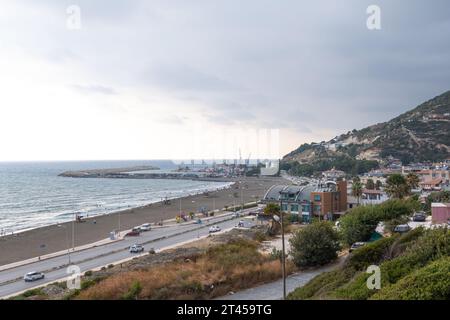 Spiaggia di Cevlik, riva, provincia di Hatay, Turchia Foto Stock