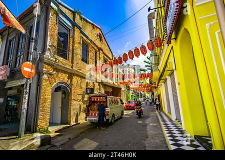 Il Kwai Chai Hong è il segreto meglio custodito dell'area di Chinatown a Kuala Lumpur, con gli edifici pre-bellici restaurati con amore, destinati ad essere il punto di riferimento turistico Foto Stock