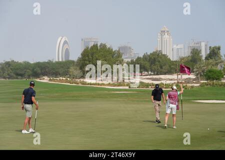 Commercial Bank Qatar Masters al Doha Golf Club in Qatar. Foto Stock
