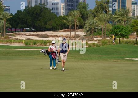 Commercial Bank Qatar Masters al Doha Golf Club in Qatar. Foto Stock