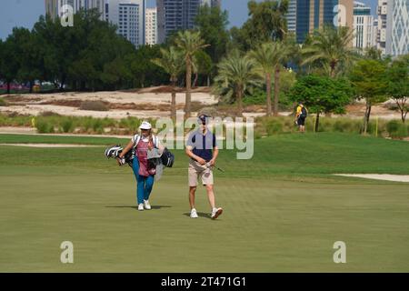 Commercial Bank Qatar Masters al Doha Golf Club in Qatar. Foto Stock