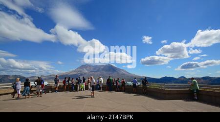 MT. St Osservatorio Johnston Ridge di Helen Foto Stock