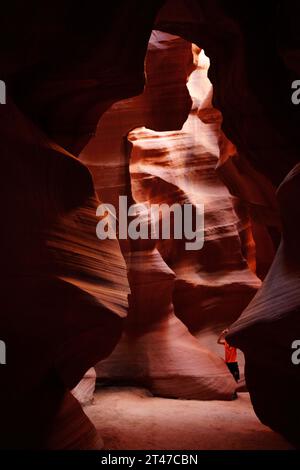 Antelope Canyon (Page, Arizona, Stati Uniti) Foto Stock