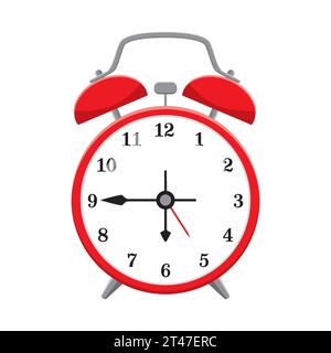 Disegno vettoriale di una sveglia Illustrazione Vettoriale