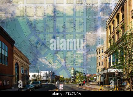 Abstracts of Asbury Park New Jersey USA Foto Stock