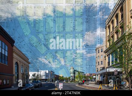 Abstracts of Asbury Park New Jersey USA Foto Stock