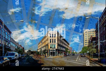 Abstracts of Asbury Park New Jersey USA Foto Stock