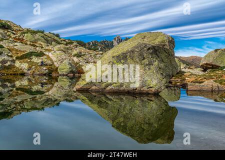 In Val Vermenagna, nel parco delle Alpi marittime, una suggestiva valle immersa nella natura più selvaggia Foto Stock