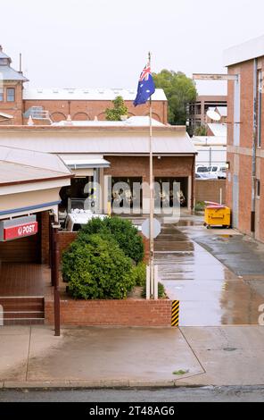 Ufficio postale scooter per la consegna della posta a Broken Hill, NSW, Australia Foto Stock