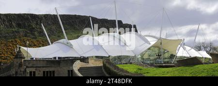 The Dynamic Earth, Science Centre and Planetarium Building, Edinburgh City, Scozia, Regno Unito Foto Stock