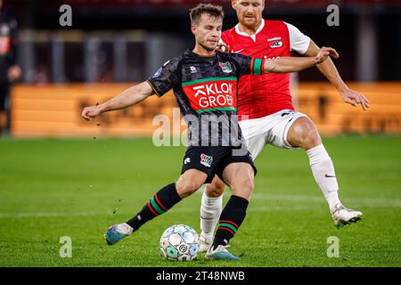 Alkmaar, Paesi Bassi. 29 ottobre 2023. ALKMAAR, PAESI BASSI - OTTOBRE 29: Dirk propriamente detto del NEC durante l'Eredivisie match olandese tra AZ e NEC all'AFAS Stadion il 29 ottobre 2023 ad Alkmaar, Paesi Bassi. (Foto di Broer van den Boom/Orange Pictures) credito: Orange Pics BV/Alamy Live News Foto Stock