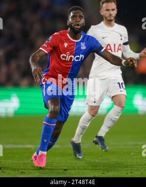 Londra, Regno Unito. 27 ottobre 2023 - Crystal Palace / Tottenham Hotspur - Premier League - Selhurst Park. Odsonne Edouard di Crystal Palace Picture Credit: Mark Pain/Alamy Live News Foto Stock