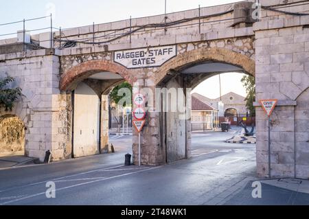 Ragged Staff Gates Gibilterra Foto Stock