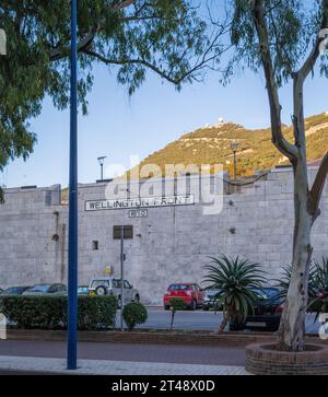 Wellington Front Right Bastion fortification a Gibilterra che durante la seconda guerra mondiale fu utilizzata dalla Gibilterra Defence Force. Foto Stock