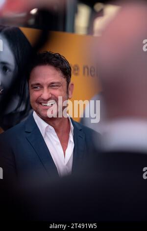 Roma, Italia. 29 ottobre 2023. ROMA, ITALIA - OTTOBRE 29: Gerard Butler partecipa a un Red carpet al 21° Alice nella città durante il 18° Festival del Cinema di Roma il 29 ottobre 2023 a Roma (foto di Luca Carlino/NurPhoto) crediti: NurPhoto SRL/Alamy Live News Foto Stock