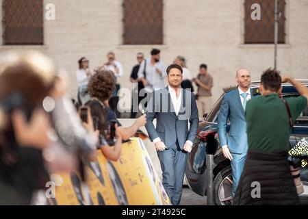 Roma, Italia. 29 ottobre 2023. ROMA, ITALIA - OTTOBRE 29: Gerard Butler partecipa a un Red carpet al 21° Alice nella città durante il 18° Festival del Cinema di Roma il 29 ottobre 2023 a Roma (foto di Luca Carlino/NurPhoto) crediti: NurPhoto SRL/Alamy Live News Foto Stock