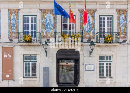 Museu da Vila (museo) e Municipio di Cascais, Praka 5 de Outubro, Cascais, regione di Lisbona, Portogallo Foto Stock