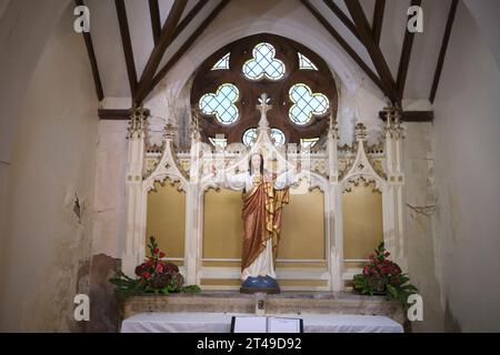 Sacred Heart Chapel Metropolitan Cathedral Church of St David Cardiff South Wales UK Foto Stock