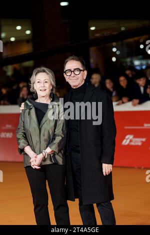 ROMA, ITALIA - OTTOBRE 28: Pino Strabioli partecipa ad un Red carpet per il film 'via Sicilia 57/59. Giorgio Albertazzi il teatro è vita' nel corso del 18° Foto Stock