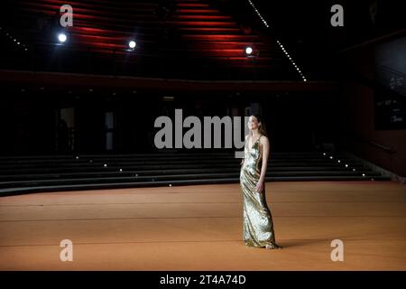 ROMA, ITALIA - OTTOBRE 29: Federica Sabatini partecipa ad un Red carpet per il film "SuburraEterna" durante il 18° Festival del Cinema di Roma presso l'Auditorium Parco Foto Stock