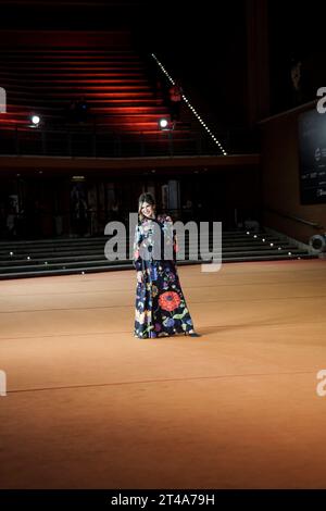 ROMA, ITALIA - OTTOBRE 29: Nadia Rinaldi partecipa ad un Red carpet per il film "SuburraEterna" durante il 18° Festival del Cinema di Roma presso l'Auditorium Parco Dell Foto Stock