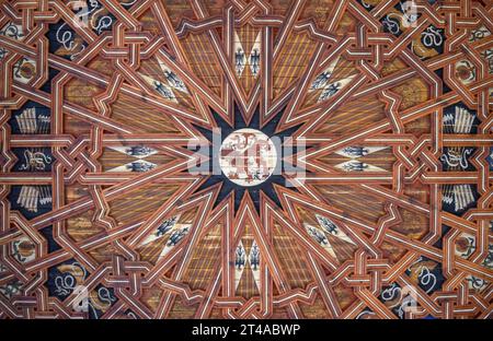 Soffitto dei corridoi del Monastero di San Juan de los Reyes, Toledo, Spagna Foto Stock