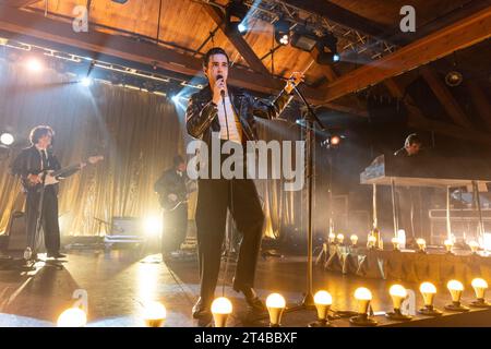 Seattle, Stati Uniti. 28 ottobre 2023. Il musicista Stephen Sanchez allo Showbox SODO il 28 ottobre 2023, a Seattle, Washington (foto di Daniel DeSlover/Sipa USA) credito: SIPA USA/Alamy Live News Foto Stock