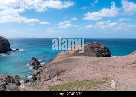 Costa de Papagayo, Lanzarote, Isole Canarie, Spagna Foto Stock