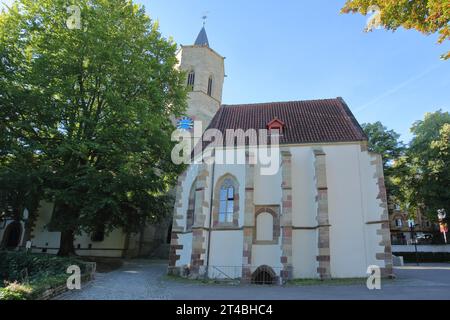 Nonnenkirchle, ex cappella della cattedra e chiesa di San Michele, Waiblingen, Baden-Wuerttemberg, Germania Foto Stock