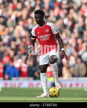 Bukayo Saka dell'Arsenale. - Arsenal contro Sheffield United, Premier League, Emirates Stadium, Londra, Regno Unito - 28 ottobre 2023. Solo per uso editoriale - si applicano le restrizioni DataCo. Foto Stock