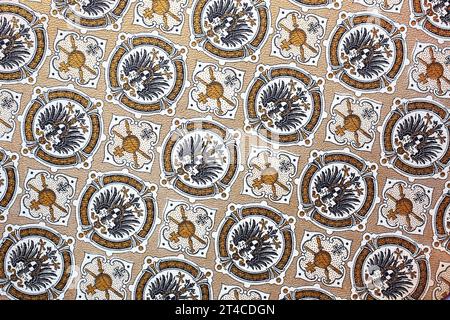 Hintergrund, Textur mit dem deutschen Reichsadler, Reichsadler, offizielles Design 1888 - 1918 des Deutschen Reiches, Reproduktion eines Holzschnittes von 1882, digital verbessert / background, texture with the German Reichsadler, Imperial Eagle, Reichsadler, Official design 1888 - 1918 of the German Empire, Reproduction of a woodcut from 1882, digital improved Foto Stock