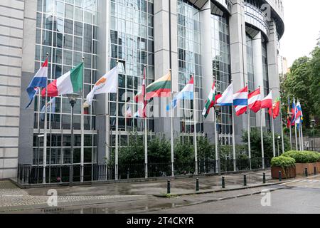 Bruxelles Parlamento europeo Foto Stock