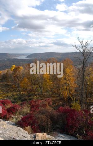 Vista dal monte Peters sul sentiero degli Appalachi in Pennsylvania Foto Stock