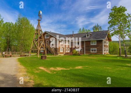 Rika Roadhouse, museo di storia vivente e parco statale dell'Alaska vicino a Fairbanks, Alaska. Foto Stock