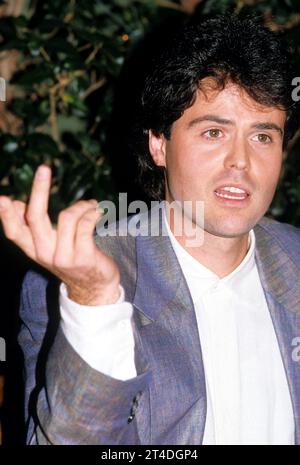 DONNIE OSMOND ; cantante, musicista e attore americano ; ritratto, conferenza stampa ; circa 1980s ; Credit : Lynn McAfee / Performing Arts Images ; www.performingartsimages.com Foto Stock