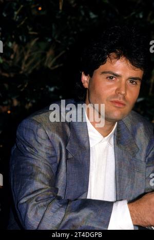 DONNIE OSMOND ; cantante, musicista e attore americano ; ritratto, conferenza stampa ; circa 1980s ; Credit : Lynn McAfee / Performing Arts Images ; www.performingartsimages.com Foto Stock