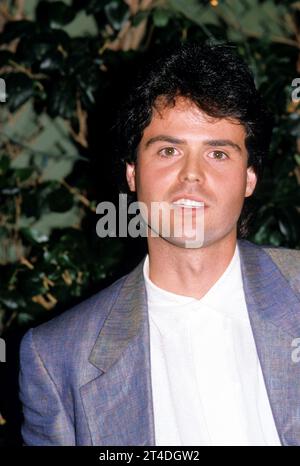 DONNIE OSMOND ; cantante, musicista e attore americano ; ritratto, conferenza stampa ; circa 1980s ; Credit : Lynn McAfee / Performing Arts Images ; www.performingartsimages.com Foto Stock