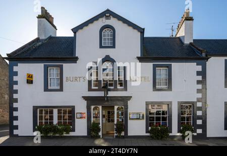 Burts Hotel, Market Square, Melrose, Roxburghshire, Scozia, REGNO UNITO Foto Stock