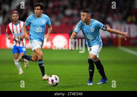 Girona, Spagna. 27 ottobre 2023. Iago Aspas del RC Celta durante la partita la Liga EA Sports tra Girona FC e RC Celta ha giocato al Montilivi Stadium il 27 ottobre 2023 a Girona, in Spagna. (Foto di Bagu Blanco/PRESSINPHOTO) crediti: PRESSINPHOTO SPORTS AGENCY/Alamy Live News Foto Stock