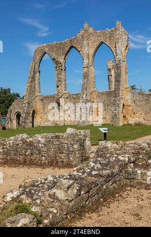 Inghilterra, Kent, Lamberhurst, Bayham Old Abbey Foto Stock