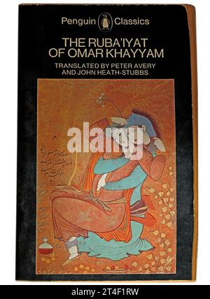 Il Ruba'iyat di Omar Khayyam. Tradotto da Peter Avery e John Heath-Stubbs. Copertina del libro su sfondo bianco. Foto Stock