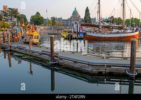 Il Porto Interno di Victoria a Vancouver Island Foto Stock