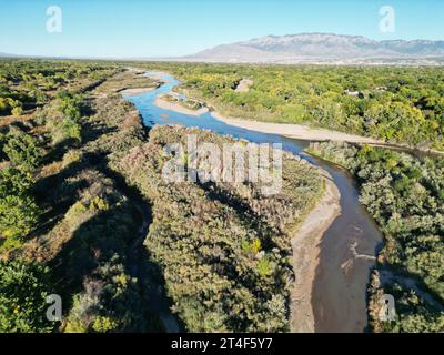 Coors Bosque Trails, Rio grande, Albuquerque, NEW MEXICO, USA Foto Stock