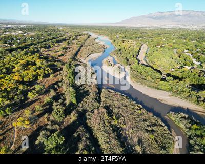 Coors Bosque Trails, Rio grande, Albuquerque, NEW MEXICO, USA Foto Stock