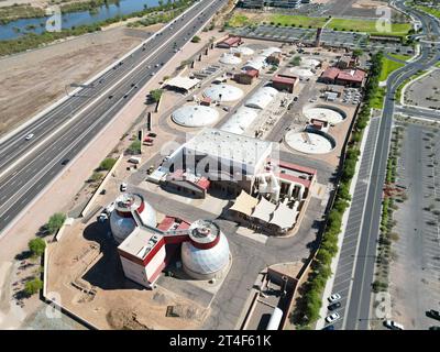 Stabilimento NWWRF per la bonifica delle acque della città di Mesa, Arizona, Stati Uniti Foto Stock