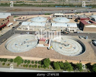 Stabilimento NWWRF per la bonifica delle acque della città di Mesa, Arizona, Stati Uniti Foto Stock